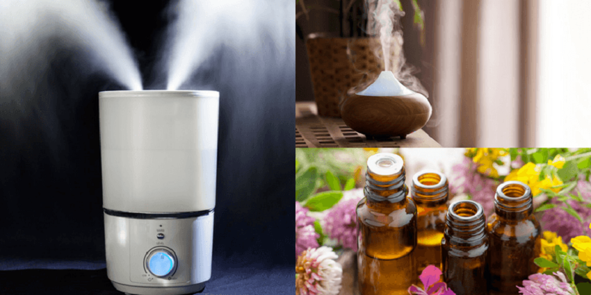 essential oils in a humidifier