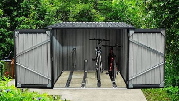 How to store bikes outside